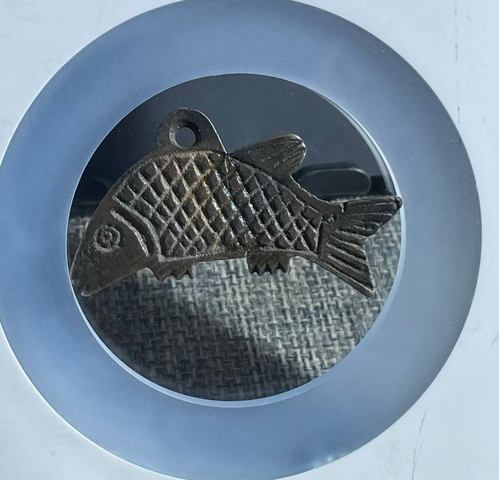 古玩錢幣官煞消除魚形掛花真品鑒賞圖