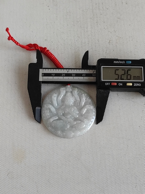 古玩玉器天然翡翠雕“千手觀音”牌真品鑒賞圖