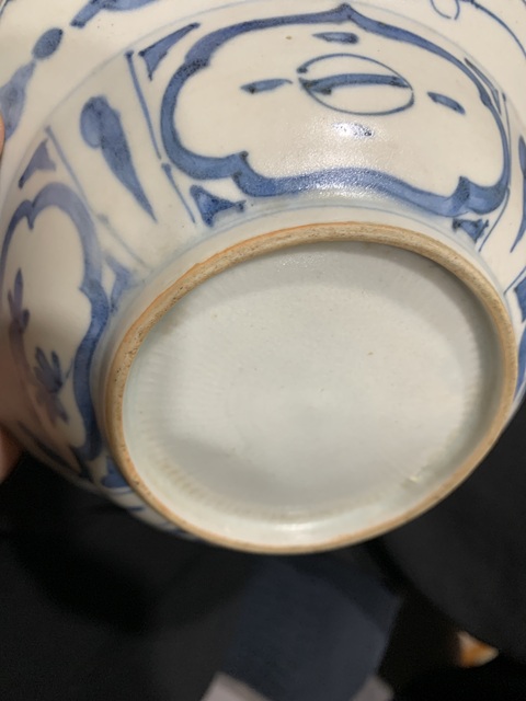 古玩陶瓷日本明治青花飛黃騰達(dá)紋盤(pán)真品鑒賞圖