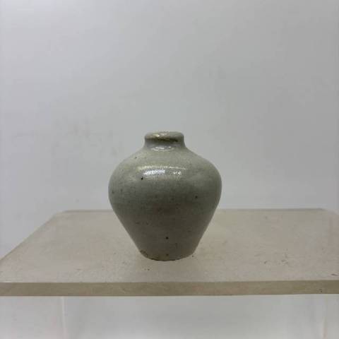 古玩陶瓷李朝早期青釉罐，平臺(tái)不允許估價(jià)真品鑒賞圖