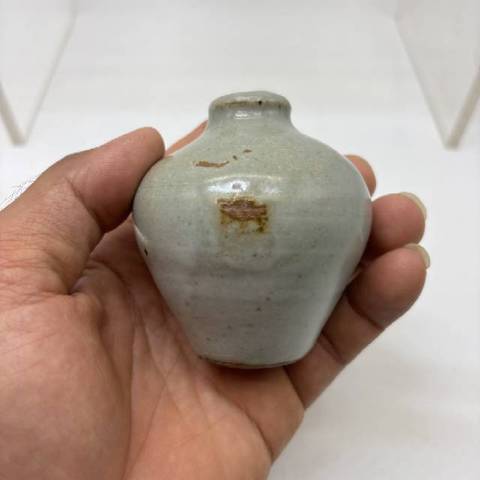 古玩陶瓷李朝早期青釉罐，平臺(tái)不允許估價(jià)真品鑒賞圖