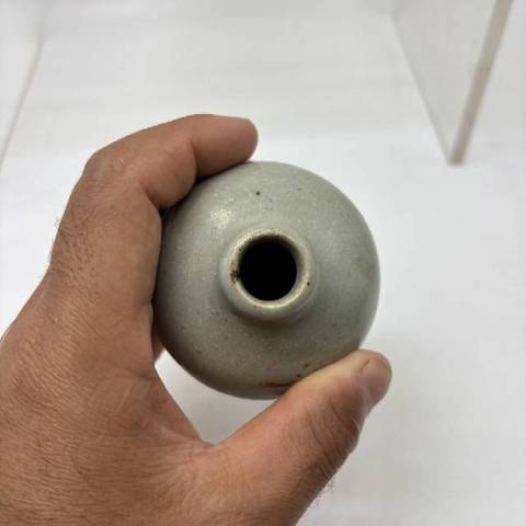 古玩陶瓷李朝早期青釉罐，平臺(tái)不允許估價(jià)真品鑒賞圖