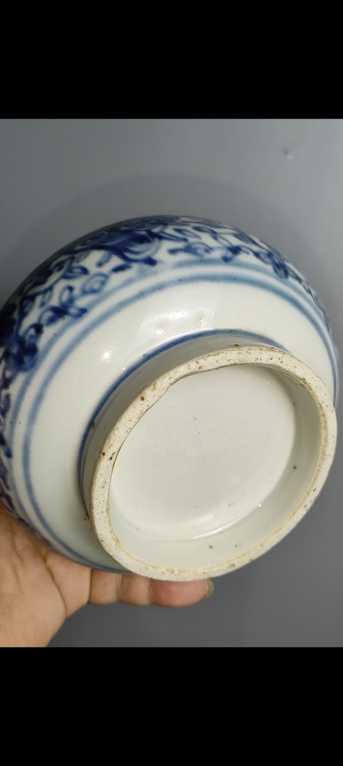 古玩陶瓷青花水盂真品鑒賞圖