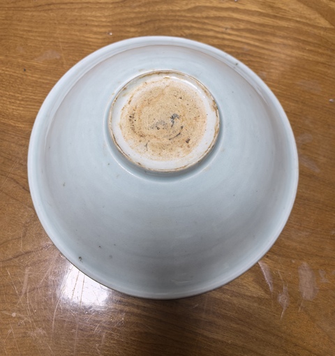 古玩陶瓷青白釉劃花碗真品鑒賞圖