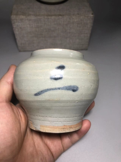 古玩陶瓷【明代】青花吉語紋蓋罐【特殊品種】【頂級釉水】【非常難得】拍賣,當前價格0元