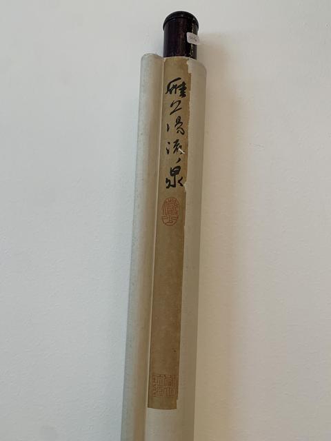 古玩字畫現代仿陸儼少雁蕩流泉真品鑒賞圖