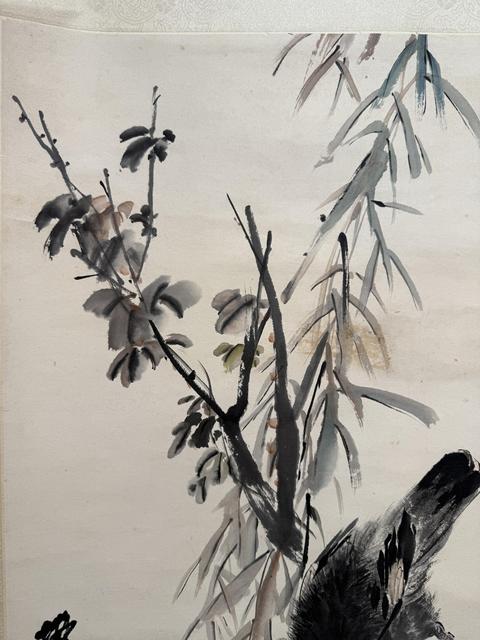 古玩字畫(huà)程璋款花鳥(niǎo)真品鑒賞圖