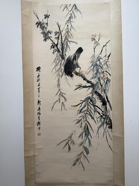 古玩字畫(huà)程璋款花鳥(niǎo)真品鑒賞圖