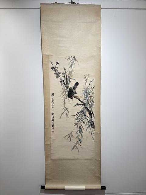 古玩字畫(huà)程璋款花鳥(niǎo)真品鑒賞圖