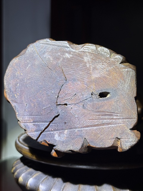 古玩雜項木雕天王真品鑒賞圖