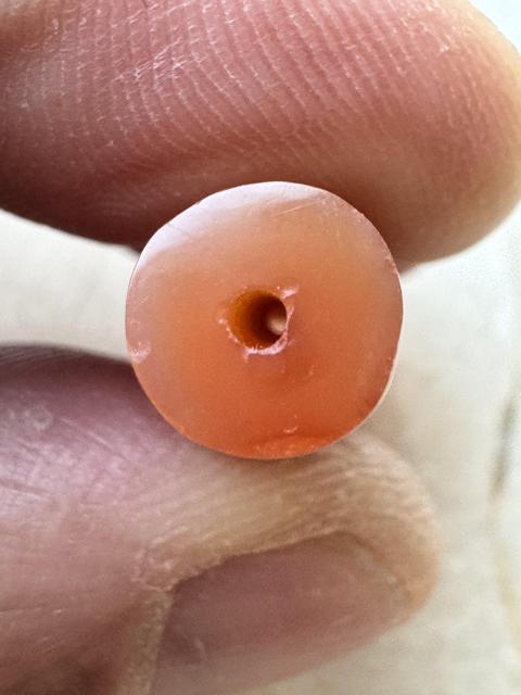 古玩雜項紅玉髓珠真品鑒賞圖