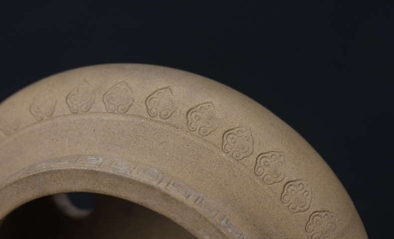 古玩雜項紫砂段泥花盆真品鑒賞圖