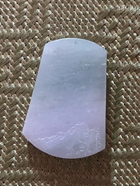 古玩玉器天然翡翠牌真品鑒賞圖