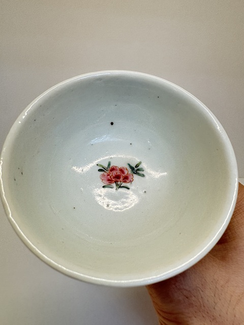 古玩陶瓷清雍正 粉彩花卉紋高足杯（無刃刀親手鑒定）拍賣，當前價格23800元