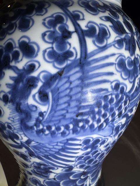 古玩陶瓷清康熙 鳳穿牡丹鳳尾尊拍賣,當前價格36800元
