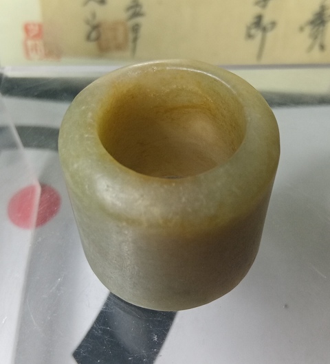 古玩玉器扳指真品鑒賞圖