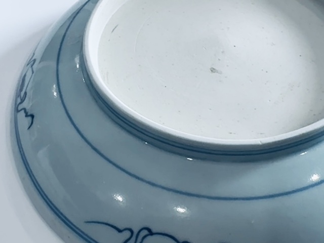 古玩陶瓷青花百壽紋盤真品鑒賞圖