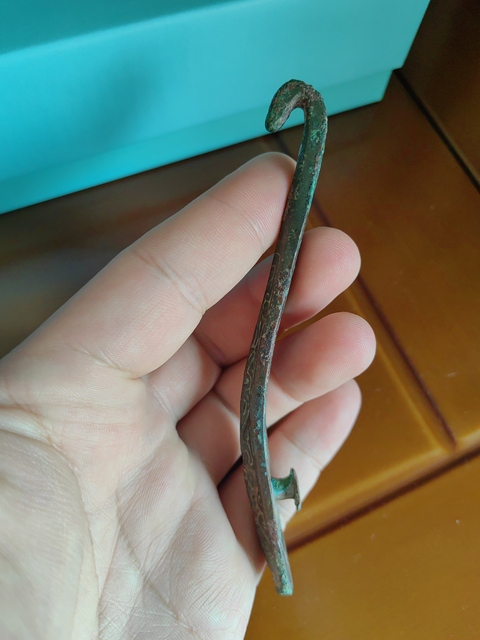 古玩銅器銅帶鉤真品鑒賞圖