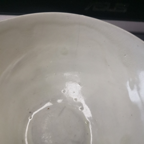 古玩陶瓷金元汝州白釉碗拍賣，當(dāng)前價格1666元