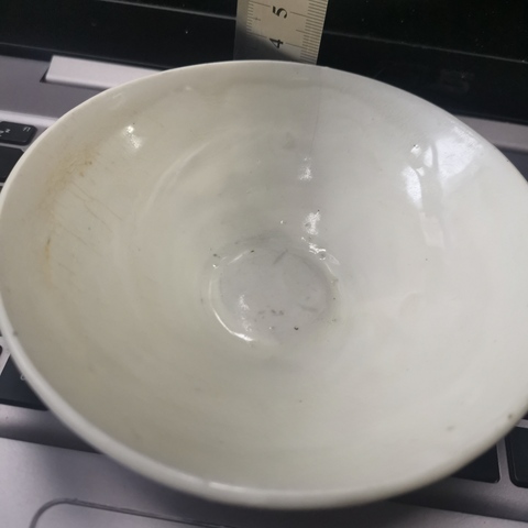 古玩陶瓷金元汝州白釉碗拍賣，當(dāng)前價格1666元