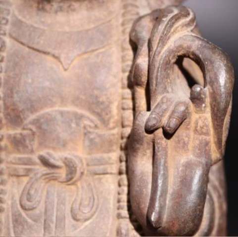 古玩雜項菩薩站像真品鑒賞圖