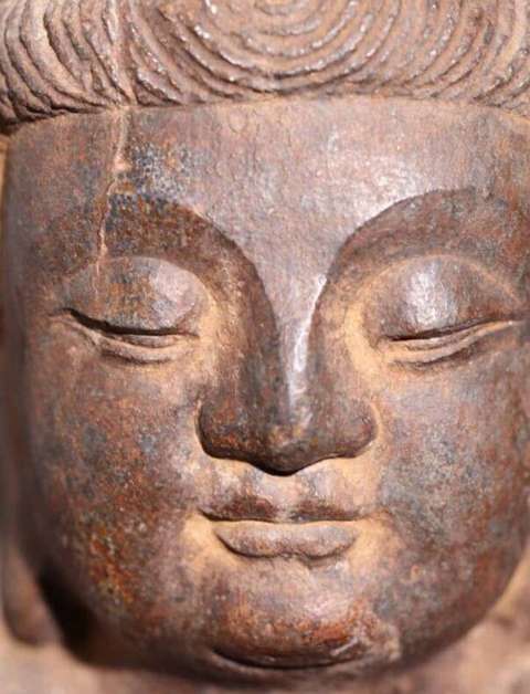 古玩雜項菩薩站像真品鑒賞圖