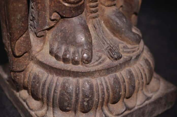 古玩雜項菩薩站像真品鑒賞圖