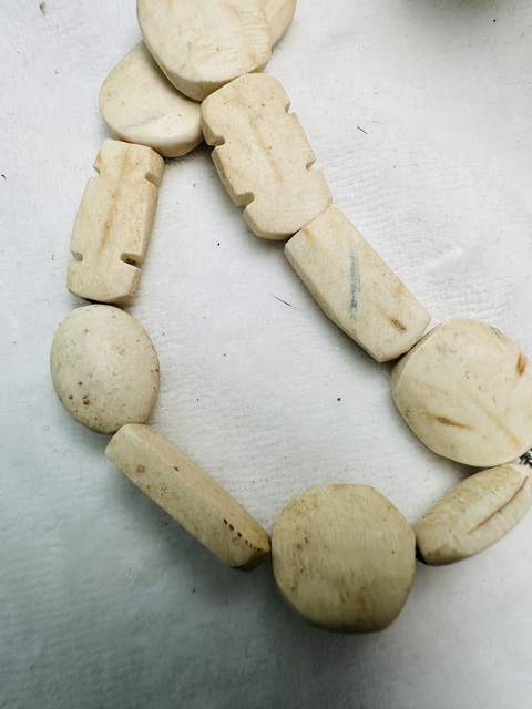 古玩玉器硨磲珠串真品鑒賞圖