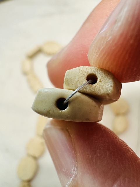 古玩玉器硨磲珠串真品鑒賞圖