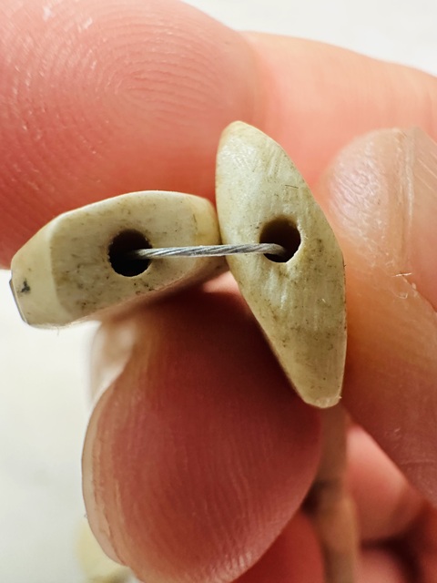 古玩玉器硨磲珠串真品鑒賞圖