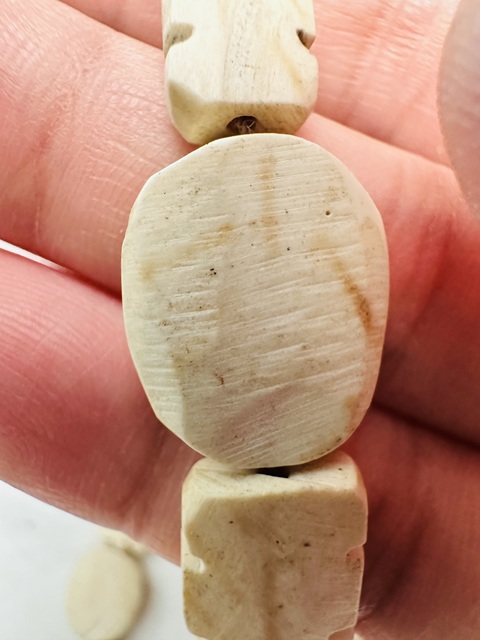 古玩玉器硨磲珠串真品鑒賞圖