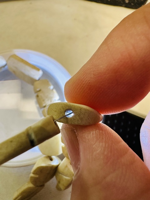 古玩玉器硨磲珠串真品鑒賞圖