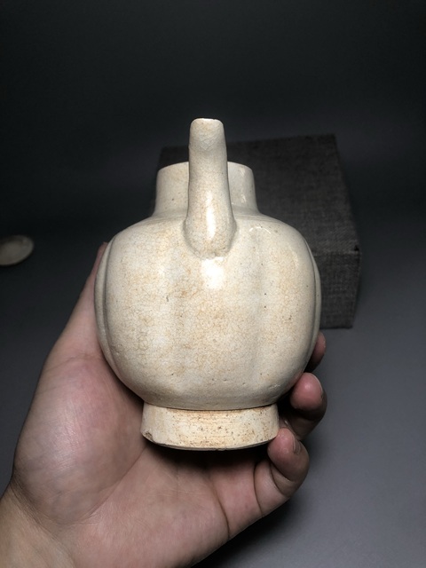古玩陶瓷青白釉瓜棱執壺真品鑒賞圖