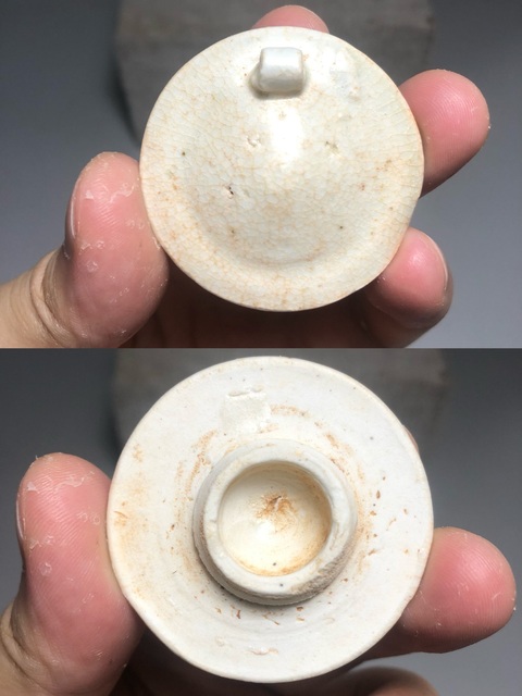 古玩陶瓷青白釉瓜棱執壺真品鑒賞圖