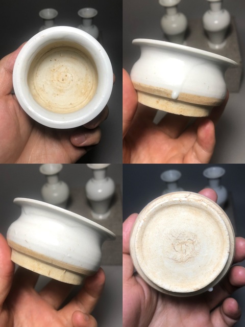 古玩陶瓷明末，德化窯白釉三供拍賣，當(dāng)前價格2000元