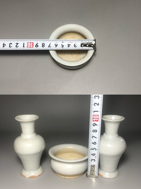 古玩陶瓷明末，德化窯白釉三供拍賣，當(dāng)前價格2000元
