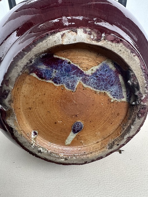 古玩陶瓷窯變紅釉瓶真品鑒賞圖