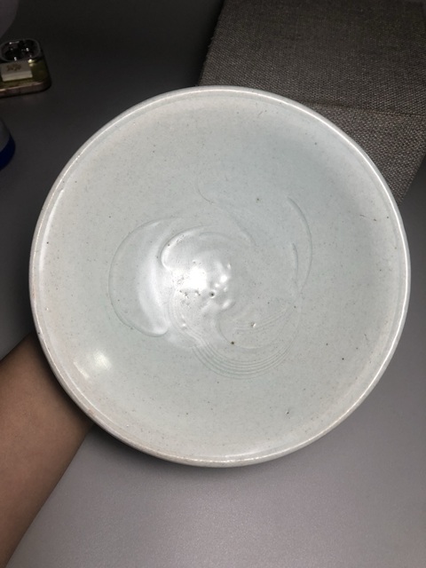 古玩陶瓷青白釉刻鵝紋仰蓮紋碗真品鑒賞圖