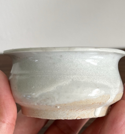 古玩陶瓷白釉小琴爐拍賣，當前價格369元