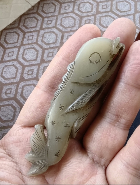 古玩玉器連年有余真品鑒賞圖