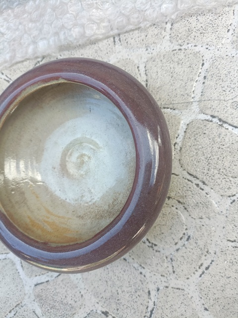 古玩陶瓷紅釉洗真品鑒賞圖