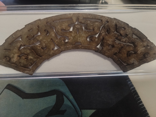 古玩玉器仿古玉璜真品鑒賞圖