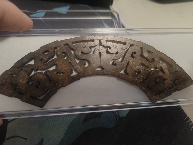 古玩玉器仿古玉璜真品鑒賞圖