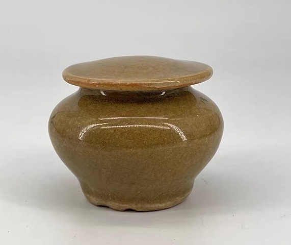 古玩陶瓷龍泉窯蓋罐真品鑒賞圖