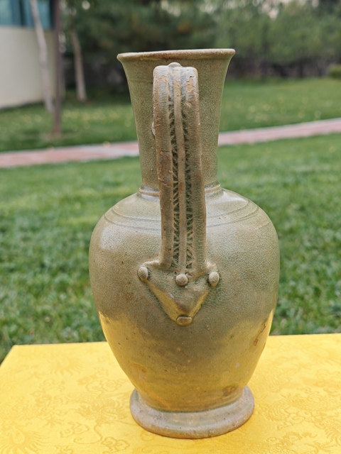 古玩陶瓷洪州窯青釉執(zhí)壺真品鑒賞圖