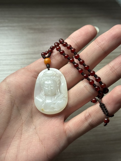 古玩玉器籽料觀音真品鑒賞圖