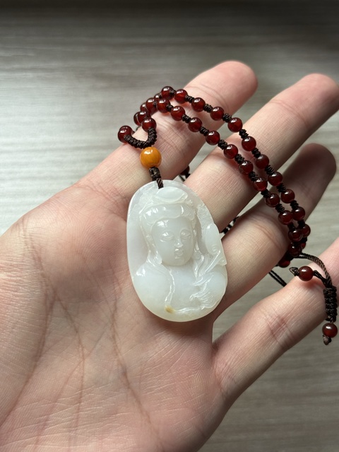 古玩玉器籽料觀音真品鑒賞圖