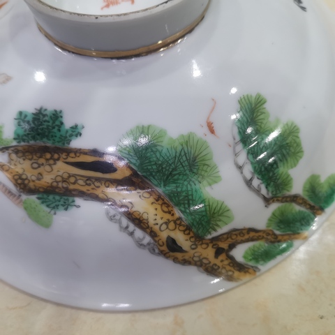 古玩陶瓷人物紋蓋子真品鑒賞圖