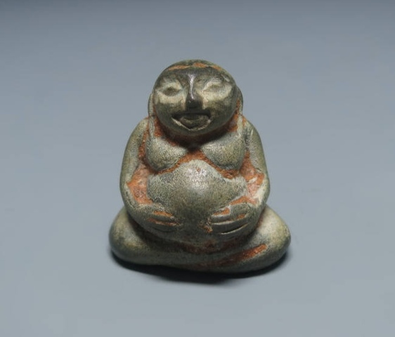 古玩雜項小石人真品鑒賞圖