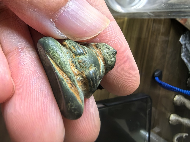 古玩雜項小石人真品鑒賞圖